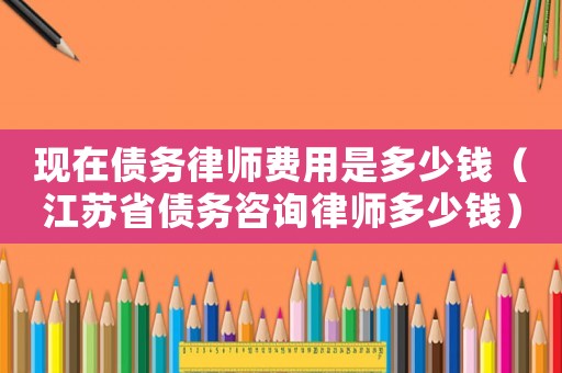 現(xiàn)在債務(wù)律師費用是多少錢（江蘇省債務(wù)咨詢律師多少錢）