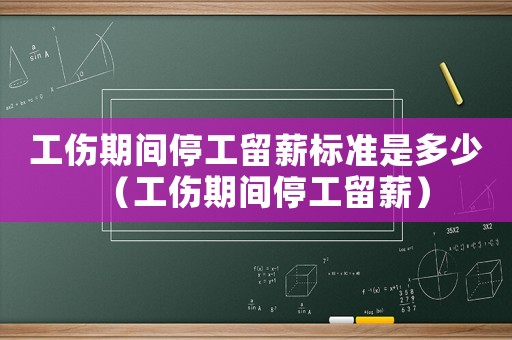 工傷期間停工留薪標準是多少（工傷期間停工留薪）