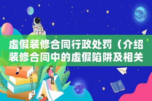 虛假裝修合同行政處罰（介紹裝修合同中的虛假陷阱及相關法律處罰）