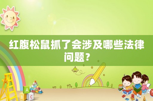 紅腹松鼠抓了會涉及哪些法律問題？