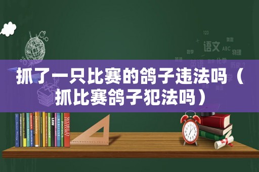 抓了一只比賽的鴿子違法嗎（抓比賽鴿子犯法嗎）