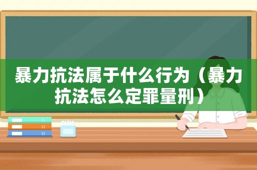 暴力抗法屬于什么行為（暴力抗法怎么定罪量刑）