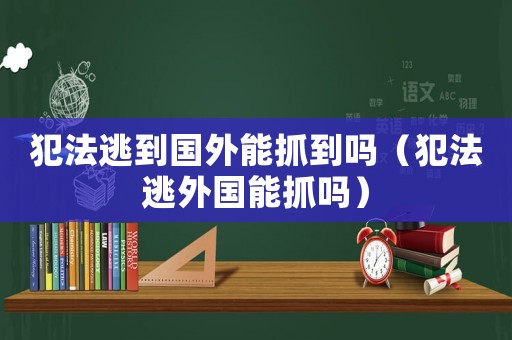 犯法逃到國外能抓到嗎（犯法逃外國能抓嗎）