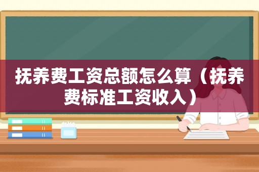 撫養(yǎng)費工資總額怎么算（撫養(yǎng)費標準工資收入）