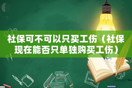 社保可不可以只買工傷（社保現在能否只單獨購買工傷）
