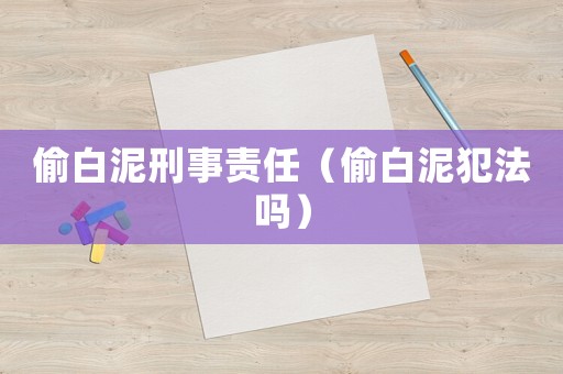 偷白泥刑事責任（偷白泥犯法嗎）