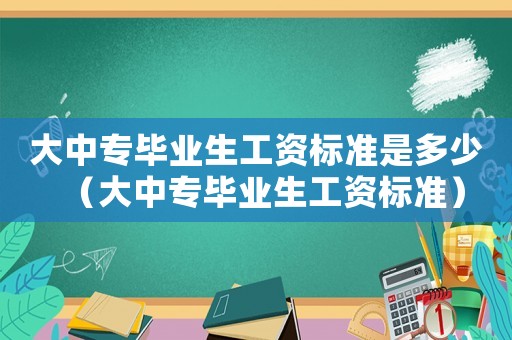 大中專畢業(yè)生工資標準是多少（大中專畢業(yè)生工資標準）