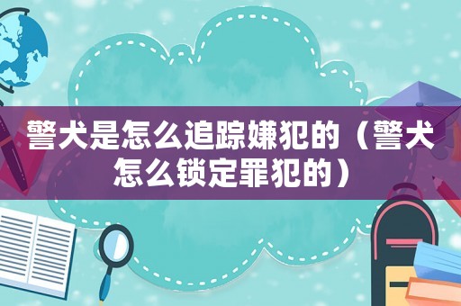 警犬是怎么追蹤嫌犯的（警犬怎么鎖定罪犯的）