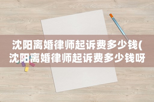 沈陽(yáng)離婚律師起訴費(fèi)多少錢(沈陽(yáng)離婚律師起訴費(fèi)多少錢呀)