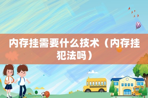 內存掛需要什么技術（內存掛犯法嗎）