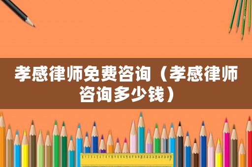 孝感律師免費咨詢（孝感律師咨詢多少錢）