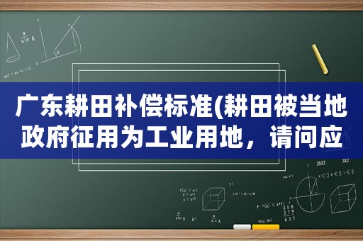 廣東耕田補(bǔ)償標(biāo)準(zhǔn)(耕田被當(dāng)?shù)卣饔脼楣I(yè)用地，請問應(yīng)該如何補(bǔ)償？)