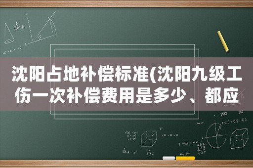 沈陽占地補償標準(沈陽九級工傷一次補償費用是多少、都應得到哪些補償？)