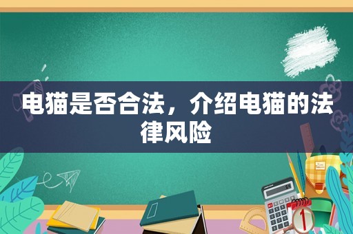 電貓是否合法，介紹電貓的法律風險