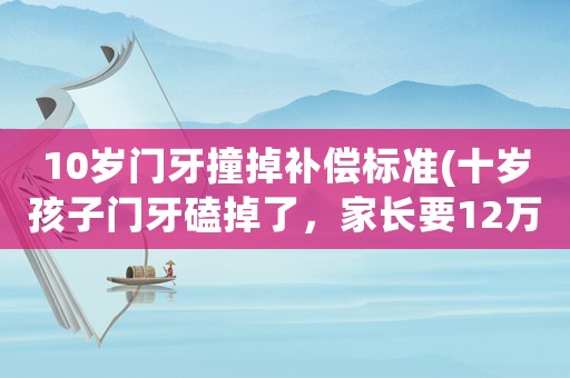 10歲門牙撞掉補償標準(十歲孩子門牙磕掉了，家長要12萬賠償合理嗎)