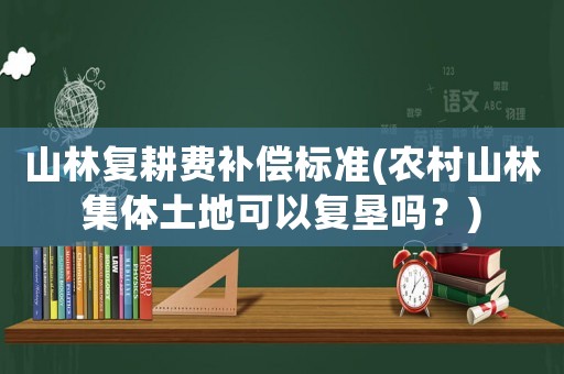 山林復耕費補償標準(農村山林集體土地可以復墾嗎？)