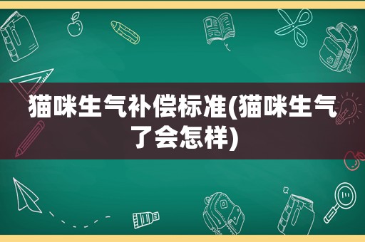 貓咪生氣補償標準(貓咪生氣了會怎樣)