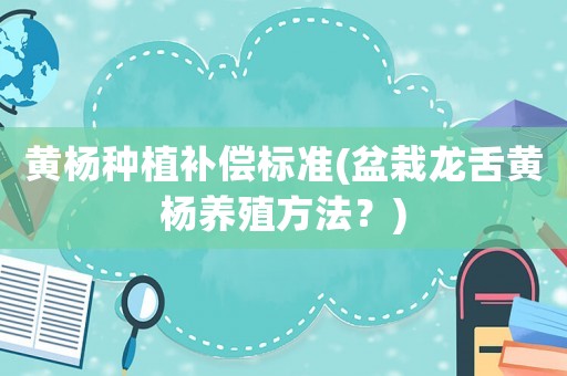 黃楊種植補償標準(盆栽龍舌黃楊養殖方法？)