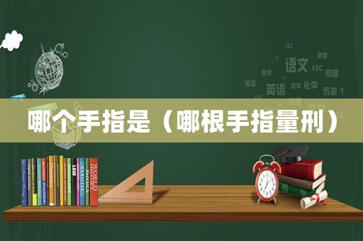 哪個手指是（哪根手指量刑）