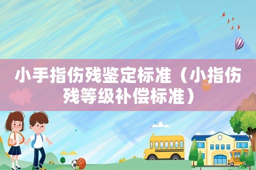 小手指?jìng)麣堣b定標(biāo)準(zhǔn)（小指?jìng)麣埖燃?jí)補(bǔ)償標(biāo)準(zhǔn)）