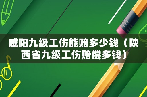 咸陽九級工傷能賠多少錢（陜西省九級工傷賠償多錢）
