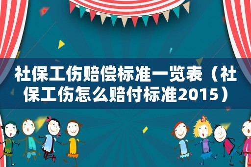 社保工傷賠償標準一覽表（社保工傷怎么賠付標準2015）