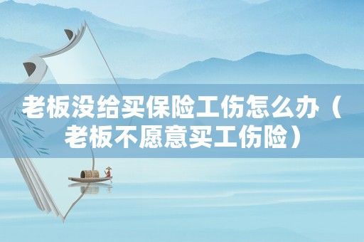 老板沒給買保險工傷怎么辦（老板不愿意買工傷險）