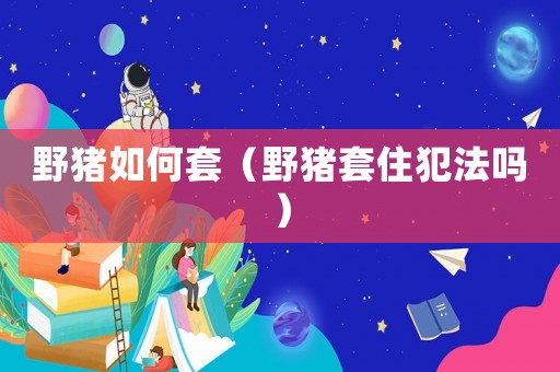 野豬如何套（野豬套住犯法嗎）