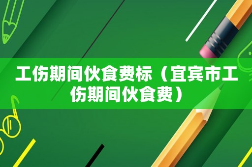 工傷期間伙食費標（宜賓市工傷期間伙食費）