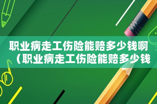 職業病走工傷險能賠多少錢啊（職業病走工傷險能賠多少錢）