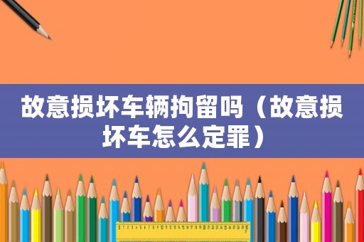 故意損壞車輛拘留嗎（故意損壞車怎么定罪）