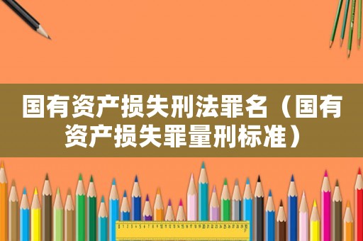 國有資產損失刑法罪名（國有資產損失罪量刑標準）