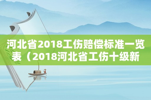 河北省2018工傷賠償標準一覽表（2018河北省工傷十級新規）