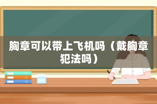胸章可以帶上飛機嗎（戴胸章犯法嗎）