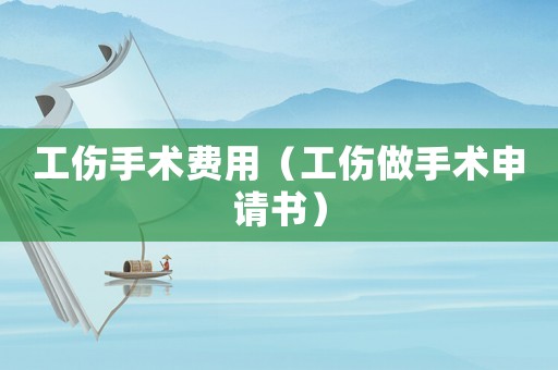 工傷手術費用（工傷做手術申請書）