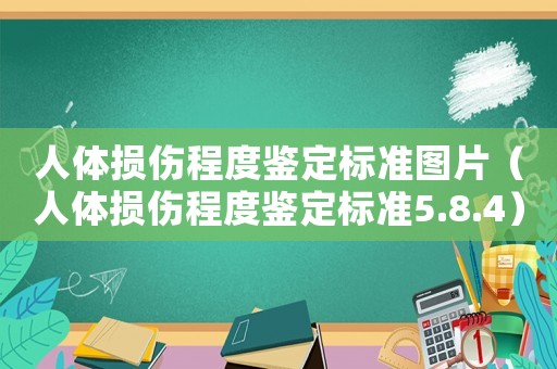 人體損傷程度鑒定標準圖片（人體損傷程度鑒定標準5.8.4）