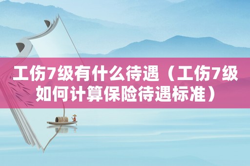 工傷7級有什么待遇（工傷7級如何計算保險待遇標準）