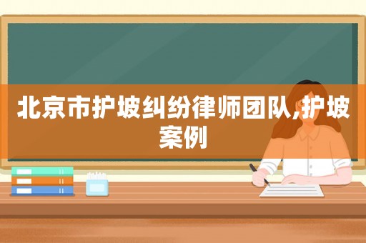 北京市護坡糾紛律師團隊,護坡案例