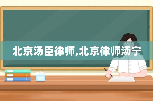 北京湯臣律師,北京律師湯寧