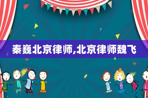 秦巍北京律師,北京律師魏飛