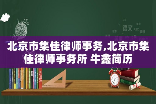 北京市集佳律師事務,北京市集佳律師事務所 牛鑫簡歷