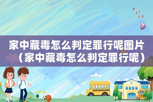 家中藏毒怎么判定罪行呢圖片（家中藏毒怎么判定罪行呢）