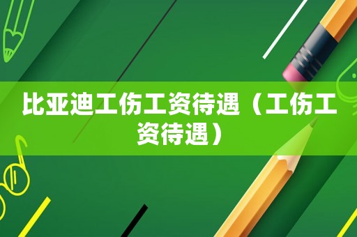 比亞迪工傷工資待遇（工傷工資待遇）