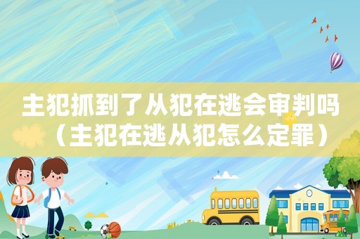 主犯抓到了從犯在逃會審判嗎（主犯在逃從犯怎么定罪）