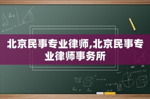北京民事專業律師,北京民事專業律師事務所