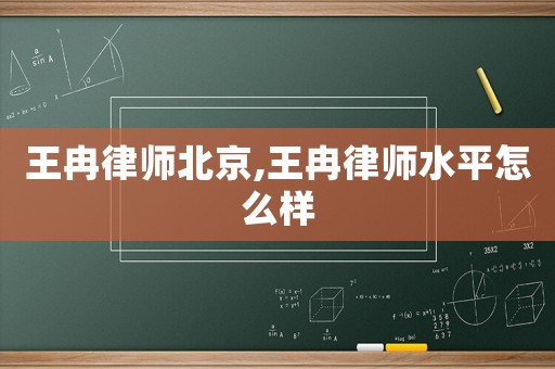 王冉律師北京,王冉律師水平怎么樣
