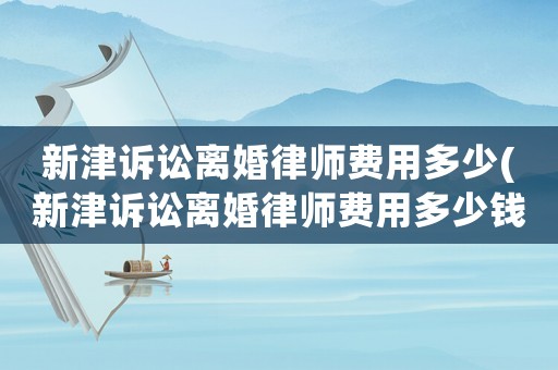 新津訴訟離婚律師費用多少(新津訴訟離婚律師費用多少錢)
