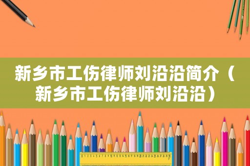 新鄉(xiāng)市工傷律師劉沿沿簡介（新鄉(xiāng)市工傷律師劉沿沿）