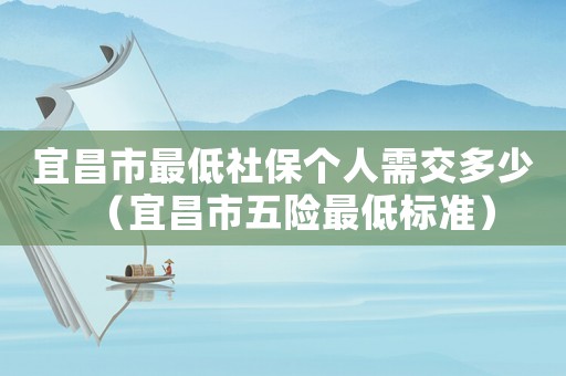 宜昌市最低社保個人需交多少（宜昌市五險最低標準）