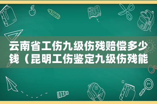 云南省工傷九級傷殘賠償多少錢（昆明工傷鑒定九級傷殘能賠償多少錢）
